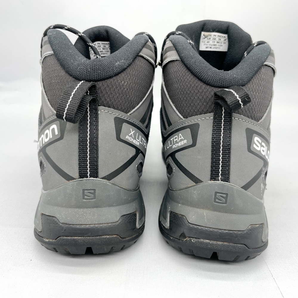 Salomon Ultra Pioneer Mid Hiking Boots Mens 13 Black Grey Outdoor Trail Trekking - Picture 6 of 11